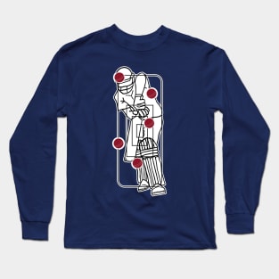 Cricket Bowler Target Practice 2 Cricket Fan Long Sleeve T-Shirt